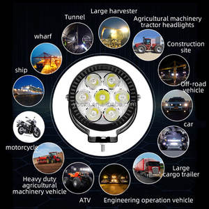 Faros delanteros LED de haz ultraancho 6000K, 60W, 4,5 pulgadas, IP67, luz de inundación auxiliar impermeable <span class=keywords><strong>para</strong></span> conducción nocturna todoterreno, nueva tecnología - Product Image 5