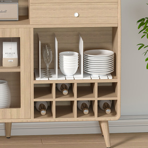 Ff2105 Verstelbare Doorzichtige Kast Plank Portemonnee Verdeler Desktop Boekenplank Plastic Verdeelde Tas Opslag Organizer Voor Kasten - Product Image 3