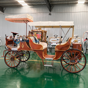 2026 Popular Sightseeing Tourist Horse Drawn European Horse Carts Wagon Carriage Wedding Electric Horse Carriage - Product Image 4