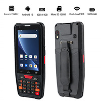 Escáner de código de barras láser PDA de mano 4G 4,0 pulgadas IP67 Industrial resistente al agua Android 12 Pda de mano 1D 2D