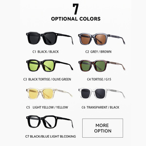 LBashades SZ8105 Occhiali da Sole Vintage Quadrati in Acetato, Design Classico per Uomo e Donna, Protezione UV400, Tendenza Moda - Product Image 5
