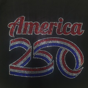 Strass thermocollants Bling America 250 4th of July, appliques thermocollantes prêtes à poser, prix de gros, <span class=keywords><strong>livraison</strong></span> rapide - Product Image 2