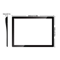 A4 led light Tablet pad kits de diamantes alimentado por batería más nuevo A4 led light pad tracing Board