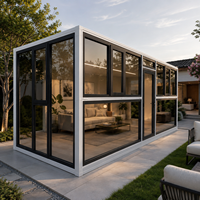 Villa Prefabbricata in Struttura Leggera d'Acciaio di Alta Qualità e Design Moderno, Casa Container in Acciaio Leggero