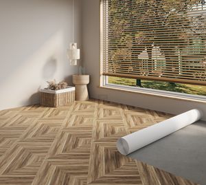 Rouleaux de Linoléum PVC Antidérapant Modernes, Imperméables, Motif Floral, Aspect <span class=keywords><strong>Bois</strong></span>, Solutions de Revêtement de Sol, Sets de <span class=keywords><strong>Tapis</strong></span> en <span class=keywords><strong>Vinyle</strong></span> à Dossier Feutre pour la Maison - Product Image 2