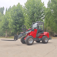 Landschaftsbau-Knickgelenkter Kleiner Frontlader DY1150 mit Mehreren Anbaugeräten