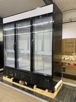 Pepsi refroidisseur vertical supermarché dépanneur réfrigérateur vertical pour boisson trois portes refroidisseur