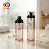 Vente en gros Spot : Flacon pulvérisateur mat à brume fine 60ml 80ml 100ml en PETG, avec bouchon plat, haute qualité, transparent, blanc, pour sérum de soin de la peau