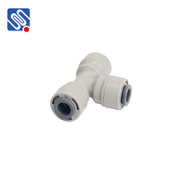 MEISHUO MS040404 Raccord en T rapide en plastique de 1/4 pouces pour système RO Filtre à eau Raccord de tuyau Raccords de tuyauterie