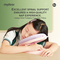 Oreiller de voyage pliable pour enfants Mideer MD1238 - Mousse violette, tissu doux en mousse à mémoire de forme pour enfants, avec fermeture à pression