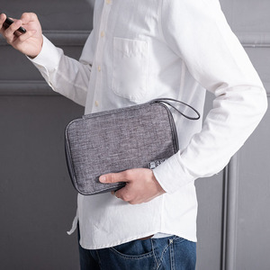 منظم تكنولوجيا الأعمال المحمول مع سحاب إغلاق شعار مخصص Cationic Tote للرجال والنساء للسفر - Product Image 5