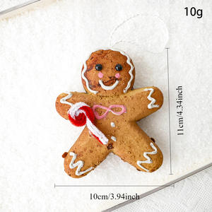Nueva llegada Navidad <span class=keywords><strong>jengibre</strong></span> hombre adornos espuma copo de nieve Donut colgante árbol de Navidad decoraciones - Product Image 4