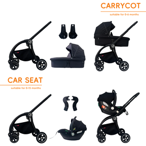 <span class=keywords><strong>Poussette</strong></span> bébé compacte pliable 3-en-1 en alliage de luxe, légère, bidirectionnelle, certifiée EN1888, roues universelles à 360°, poussée manuelle, 0-3 ans - Product Image 5