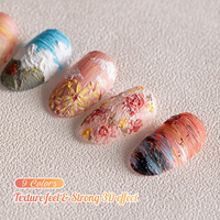 Miss Gooey 9 couleurs peinture à l'huile Texture Pat Pat Gel Nail Art Design Gel de tapotement professionnel Gel solide usine logo personnalisé gratuit