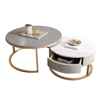 Table centrale de luxe unique en acier inoxydable doré, table basse pour coffre d'arbre
