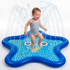 Aspersor con Forma de Estrella de Mar de 60 Pulgadas, 3 en 1, para Niños Pequeños, Juegos Acuáticos de Verano en el Patio Trasero - Product Image 1