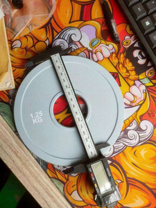 Disques d'haltères en caoutchouc colorés pour entraînement de musculation à domicile Powerlifting <span class=keywords><strong>plaque</strong></span> de <span class=keywords><strong>poids</strong></span> fractionnaire <span class=keywords><strong>plaque</strong></span> de pare-chocs - Product Image 6