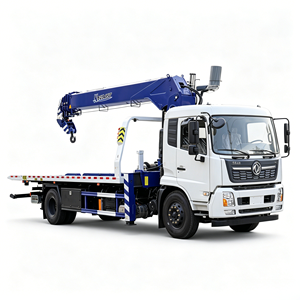 Camion de remorquage à plateau Dongfeng Kinland avec grue de 8 tonnes pour atelier de réparation automobile, service de récupération de véhicules lourds - Product Image 1