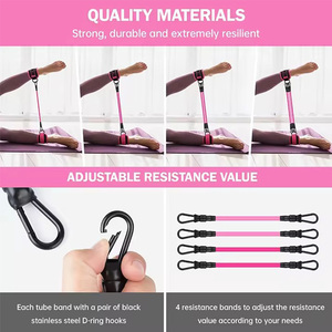Bandes de résistance Leajoy 2024 TPE avec sangle de cheville et attache de cheville, élasticité extensible pour la <span class=keywords><strong>musculation</strong></span> - Product Image 4