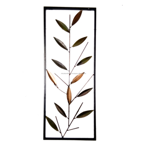 Stylish Multi-Color Iron Metal <b>Leaf</b> Wall <b>Art</b> Luxury Home Decorative for Bedroom Living Room Hallway - Product Image 6