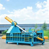 Presse compacteuse hydraulique automatique robuste pour ferraille 180T avec moteur électrique pour balles d'aluminium et d'acier inoxydable