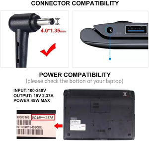 Chargeur/Alimentation pour ordinateur portable ADP-45BW pour ASUS 19V 2.37A 45W 4.0*1.35mm X540 <span class=keywords><strong>X540L</strong></span> X540LA X540S Adaptateur pour ordinateur portable - Product Image 3