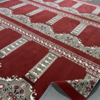 Tapis de luxe imprimé en nylon, base en coton antidérapante, motif clé grecque noir et or, pour salon, chambre et décoration intérieure - Grande Vente