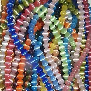 <span class=keywords><strong>Perline</strong></span> di Vendita calda <span class=keywords><strong>per</strong></span> la Produzione di Gioielli di Cristallo Lucido Verde Scuro Cat Eye Rotonda Branelli Allentati - Product Image 4