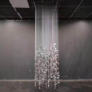 Lussuoso Disco in Acrilico Argento e Oro per Decorazione Sala da Ballo, Palco Matrimoniale, <span class=keywords><strong>Tenda</strong></span> di Perline di Cristallo, Pendente con Paillettes - Product Image 6