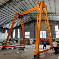 Grue portique électrique compacte omnidirectionnelle de 4 tonnes avec palan pour levage en atelier et en construction