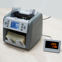 Compteur de billets électronique USD EUR GBP CAD MXP Gracetek de qualité bancaire avec une vitesse de comptage de 1200 pièces/min, reconnaissance automatique des devises