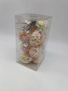 4.3 सेमी पारदर्शी ईस्टर अंडे को लटकाना, 12 पीसी बॉक्स में 12 पीसी - Product Image 3