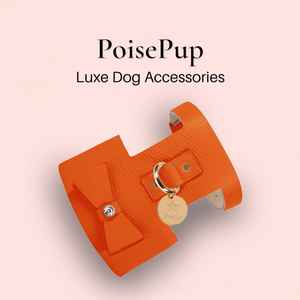 Stylish Handmade Genuine Leather <b>Dog</b> <b>Harness</b> Cute Small <b>Dogs</b>| High End Quality Gifts for <b>Puppy</b> Boys and Girls Pets - Orange - Product Image 1