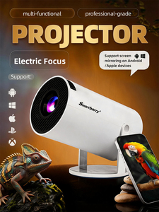 โปรเจคเตอร์แบบตั้งโต๊ะรุ่นใหม่ HT88 ปี 2026 ความละเอียด FHD 1080P รองรับวิดีโอไร้สาย WiFi พกพาสะดวก สำหรับโฮมซีเนม่า พร้อมลำโพงในตัว สำหรับดูหนังยามค่ำคืน - Product Image 1