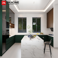 Solution de meubles de cuisine sur mesure pour villa, conception de la maison entière, armoires
