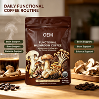 Chocolat au lait superalimentaire à marque privée avec Ashwagandha et champignons, mélange de boisson superalimentaire sans caféine, chocolat chaud ou glacé