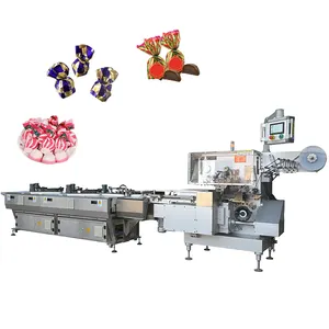 Best-seller feuille d'aluminium morceaux de chocolat top torsion bas pli petite machine d'emballage