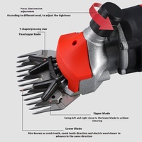 Elektrische Hochleistungs-Schubs chere Grenz überschreitende exklusive neue Woll schere Elektrische Haars chneide maschine 1-10mm Schneid kapazität Edelstahl