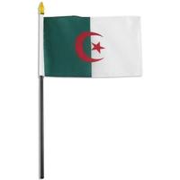 Drapeau imprimé en polyester 100D Algérie Algérien 3x5 pieds, vente en gros, neuf