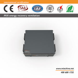 Système de ventilation à récupération de chaleur à économie d'énergie MVHR ERV HRV <span class=keywords><strong>avec</strong></span> <span class=keywords><strong>moteur</strong></span> AC 5000m3/h <span class=keywords><strong>avec</strong></span> filtre à charbon récupérateur d'air - Product Image 4