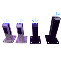 Lumière solaire extérieure ZD pour balcon, support en verre sécurisé pour terrasse, toit, projet de garde-corps LED