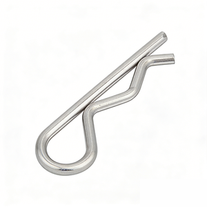 Pasador de Retención de Resorte Tipo R de Acero al Carbono Plateado con Zinc Resistente a la Corrosión, 6*100mm <span class=keywords><strong>DIN</strong></span> <span class=keywords><strong>11024</strong></span> - Product Image 3