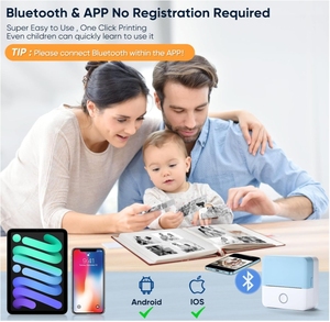 Cheapest Wholesale Mobile Portable Mini <strong>Printer</strong> Photo Journal Notes <strong>Receipt</strong> <strong>Printer</strong> Mini Sticker Label Inkless Thermal <strong>Printer</strong> - Product Image 4