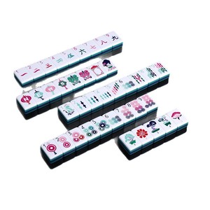 Family Entertainment American <b>Mahjong</b> Tiles 4-Player Western <b>Mahjong</b> Game <b>Set</b> Black Single-Layer Custom <b>Mahjong</b> <b>Set</b> - Product Image 1