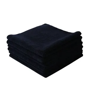 थोक Microfiber तौलिया काले तौलिया Edgeless Microfiber तौलिया कार की सफाई