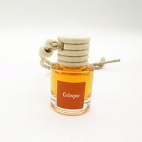 Ambientador de aire de Perfume de coche fresco de madera colgante redondo mini portátil de lujo