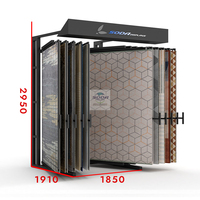 Présentoir Métallique Moderne Personnalisable Anti-Rouille - Montage Facile pour Expositions de Tapis et Magasins de Décoration Douce