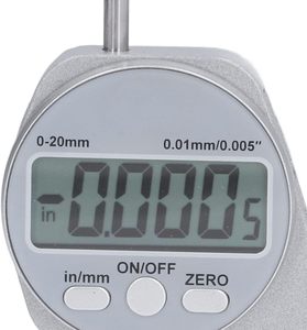 Medidor de Espesor Digital 0-20 mm/1 pulgada 0.01 mm/0.0005 Herramientas de Medición de Espesor con Pantalla LCD - Product Image 3
