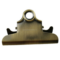 Haute qualité Vintage brosse Antique laiton Bronze 78mm papillon printemps Menus papier fichier dossier conseil pince métal presse-papiers Clip