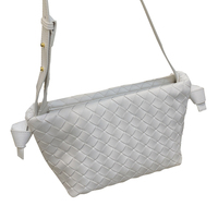 Vente chaude en cuir véritable femmes bandoulière sac à bandoulière tissé épaule Style Vintage pour robe d'été pour dames